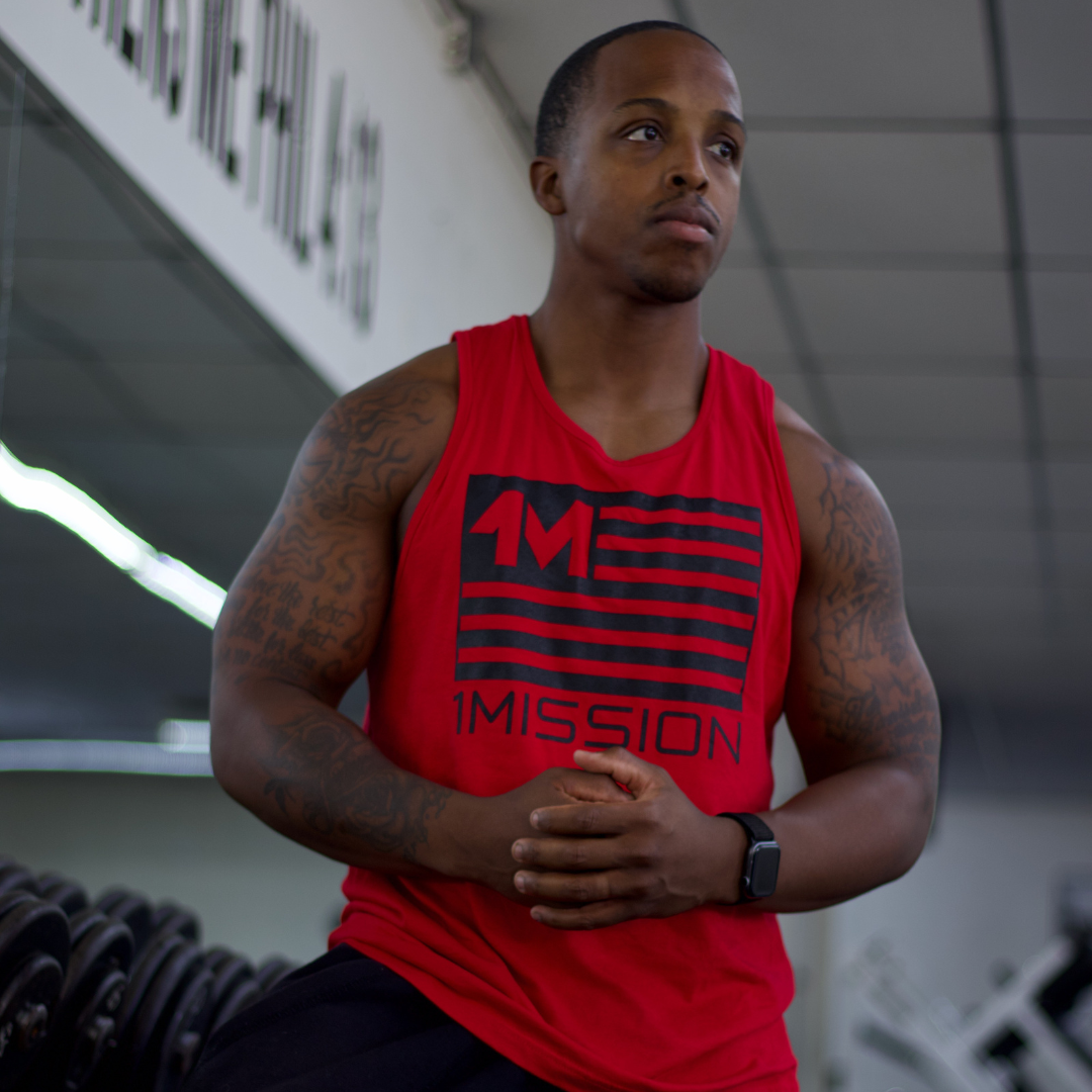 1Mission Nutrition Logo Muscle Tank